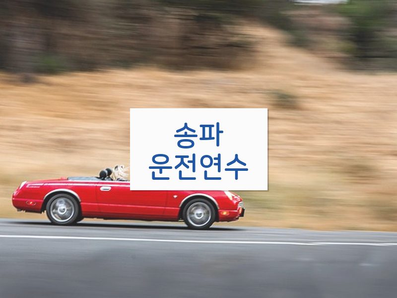 송파운전연수 후기
