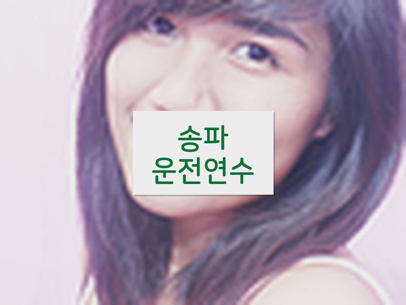 송파운전연수 후기
