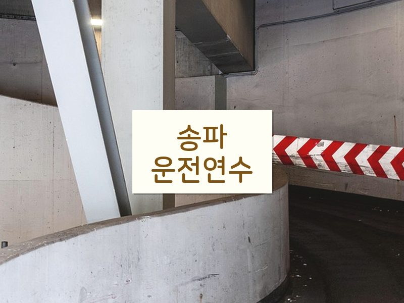 송파운전연수 후기