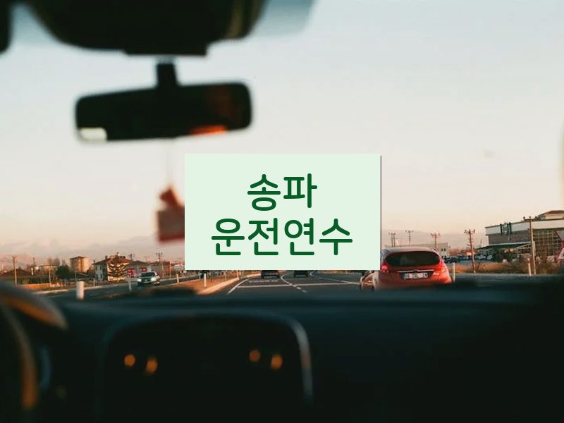 송파운전연수 후기