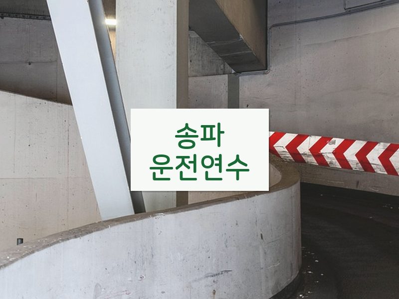 송파운전연수 후기