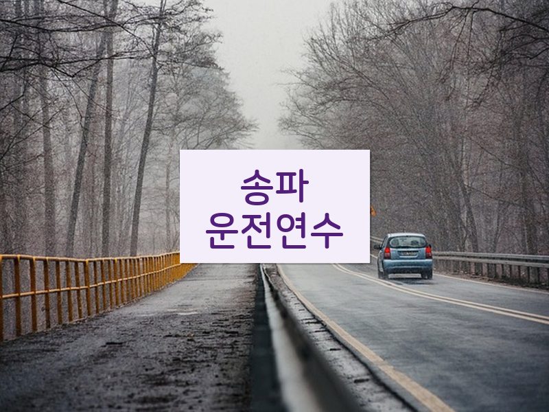송파운전연수 후기