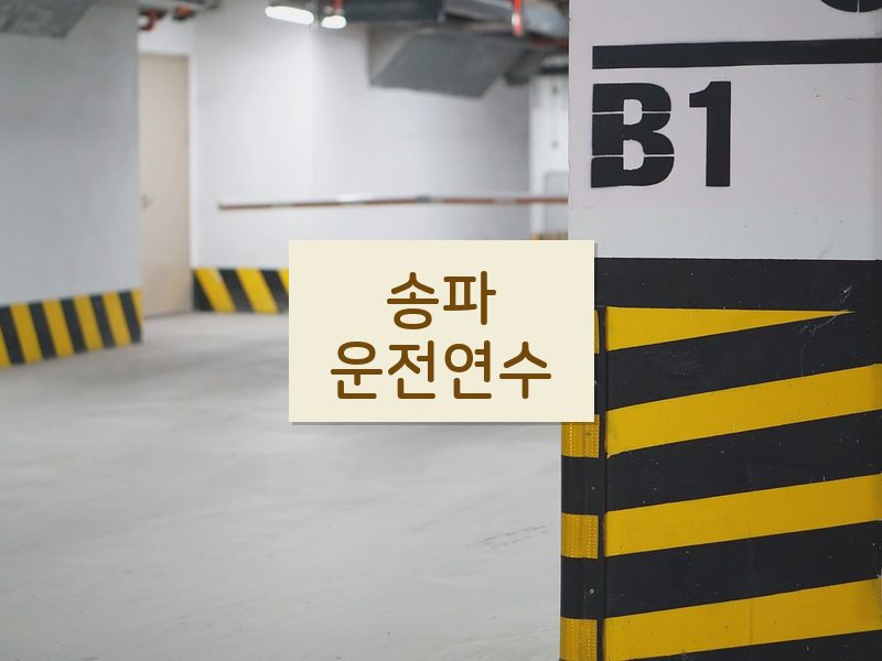 송파운전연수 후기