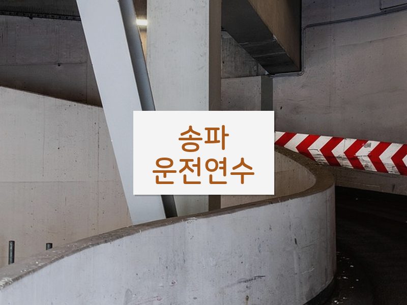 송파운전연수 후기