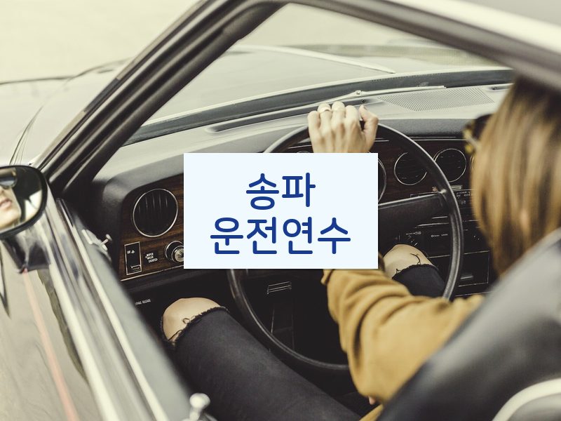 송파운전연수 후기