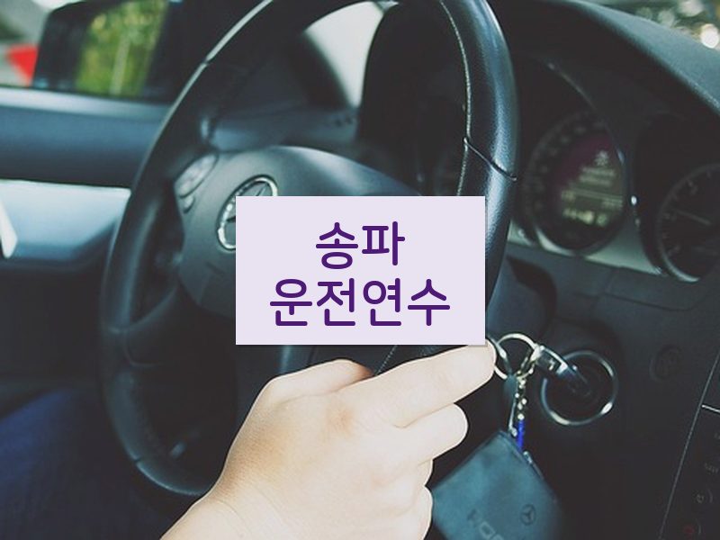 송파운전연수 후기