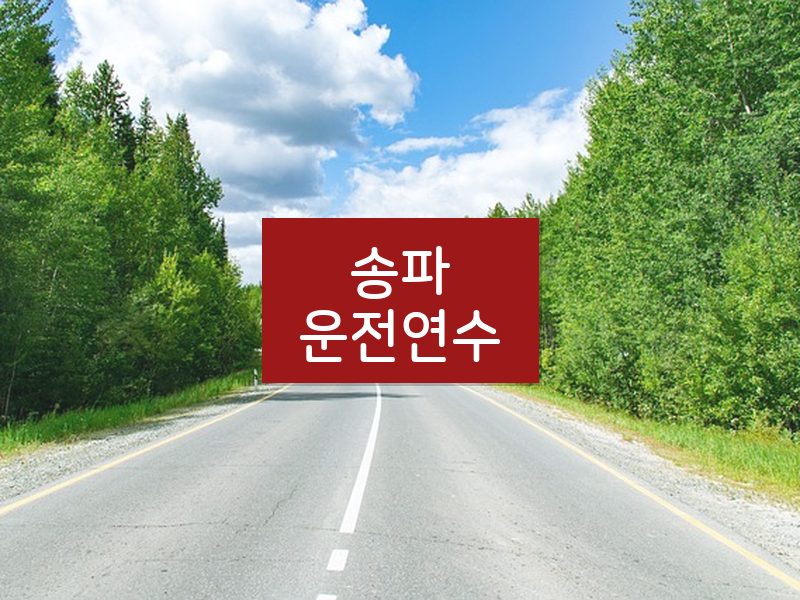 송파운전연수 후기