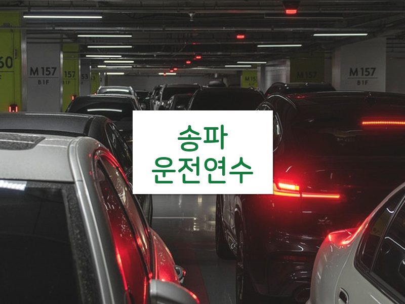 송파운전연수 후기