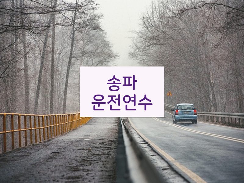 송파운전연수 후기