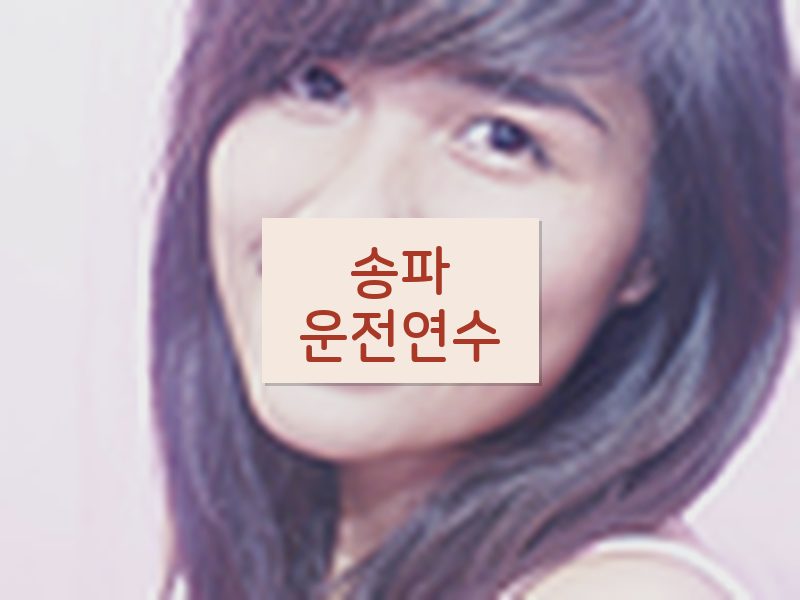 송파운전연수 후기