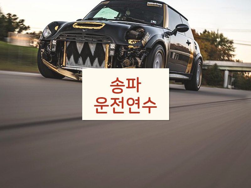 송파운전연수 후기