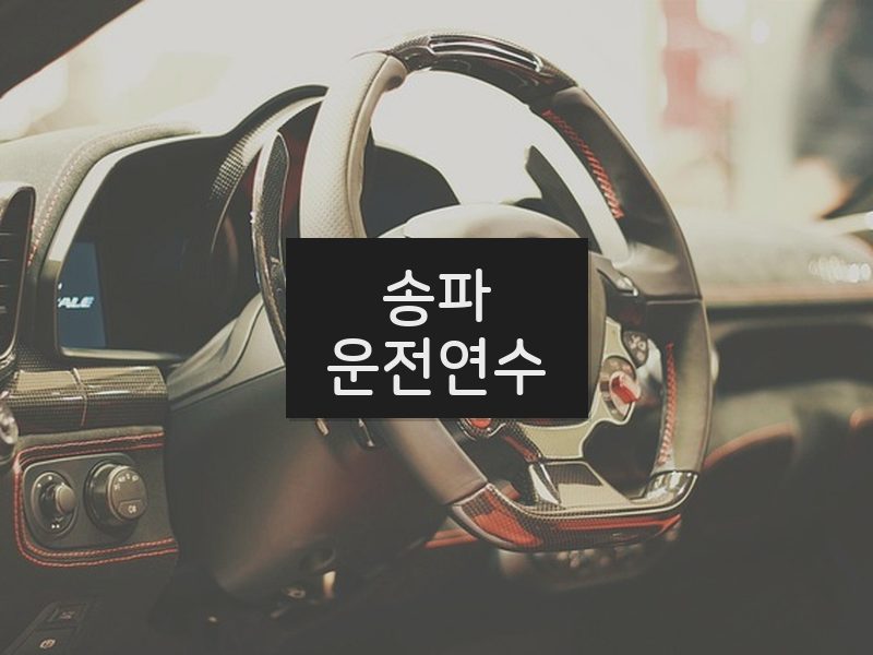 송파운전연수 후기