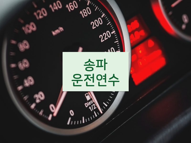 송파운전연수 후기