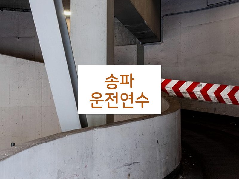 송파운전연수 후기