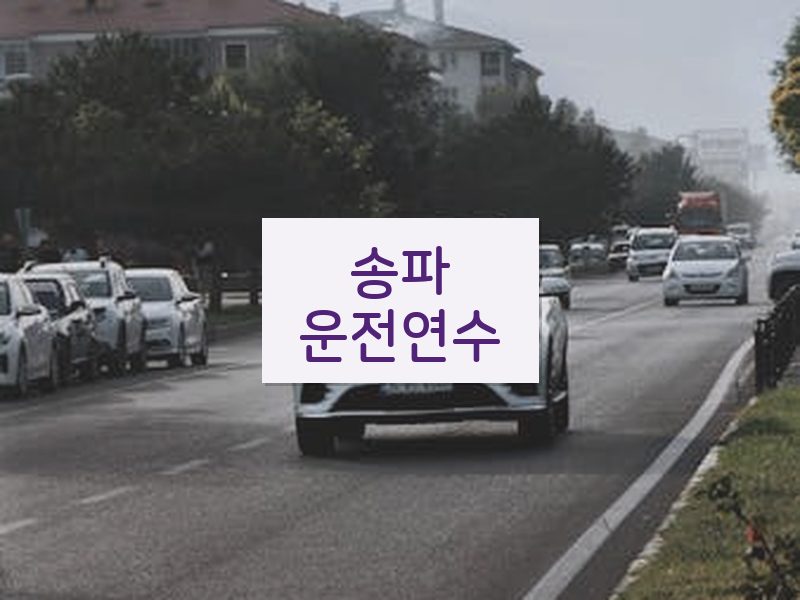 송파운전연수 후기