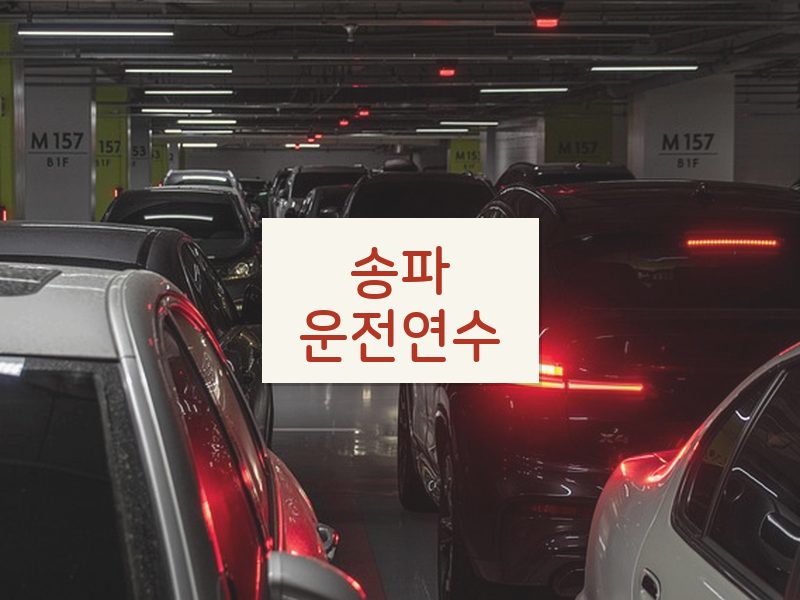 송파운전연수 후기