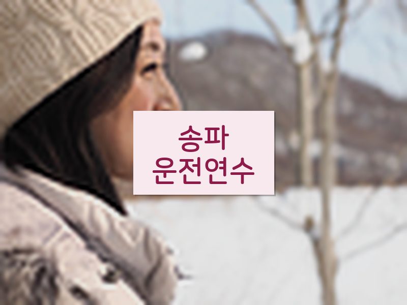 송파운전연수 후기