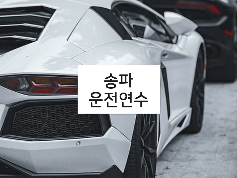 송파운전연수 후기