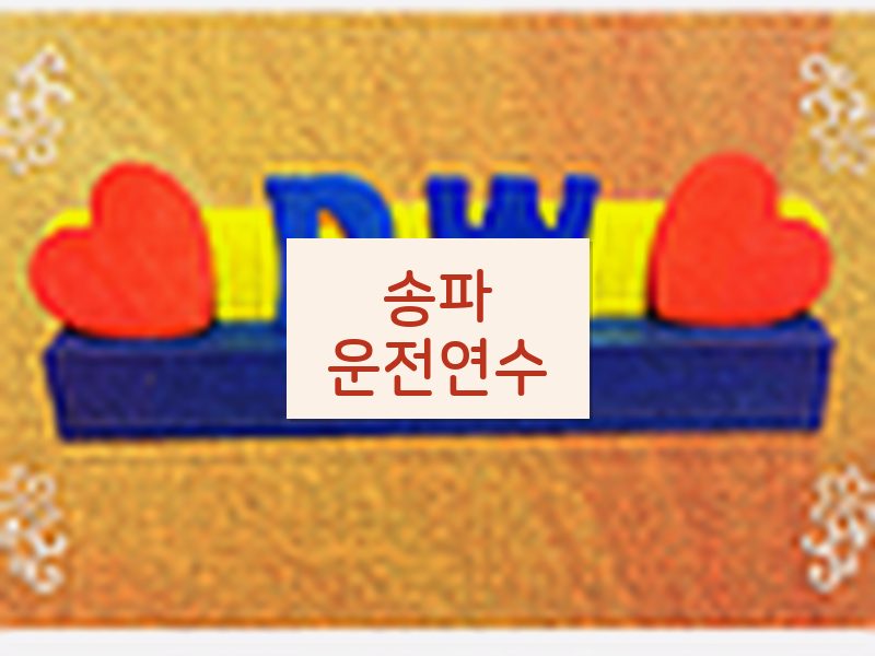 송파운전연수 후기