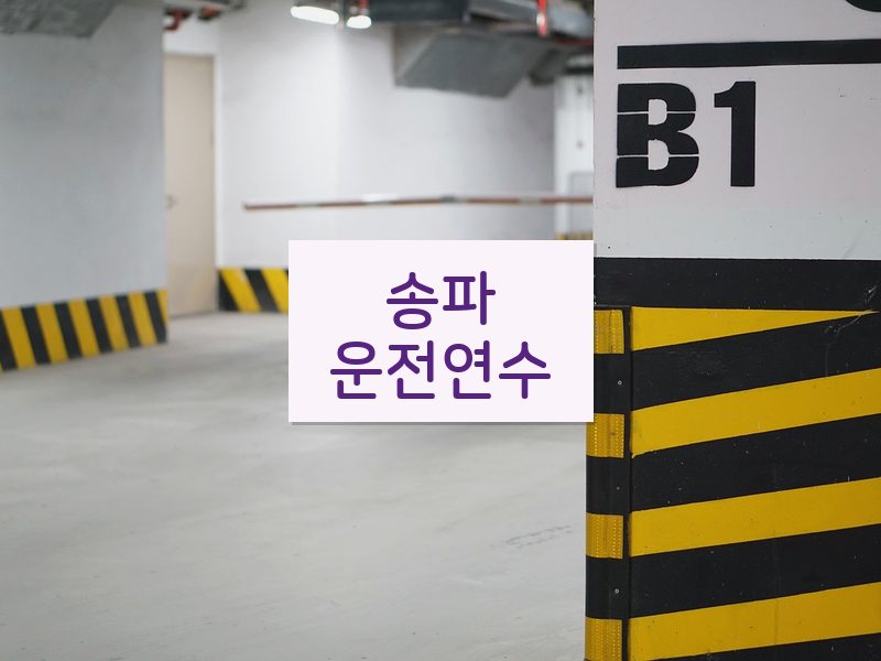 송파운전연수 후기
