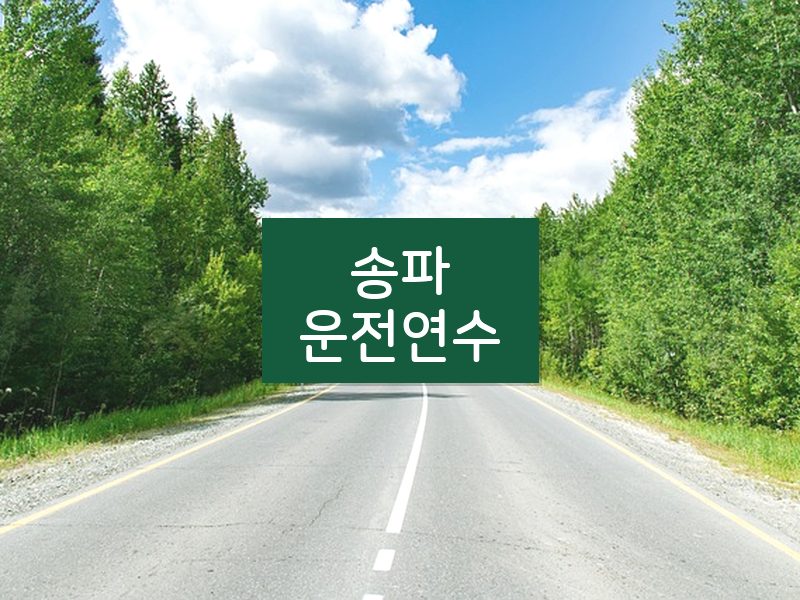 송파운전연수 후기