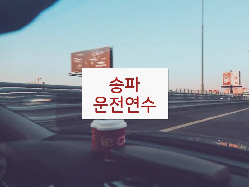 송파운전연수 후기