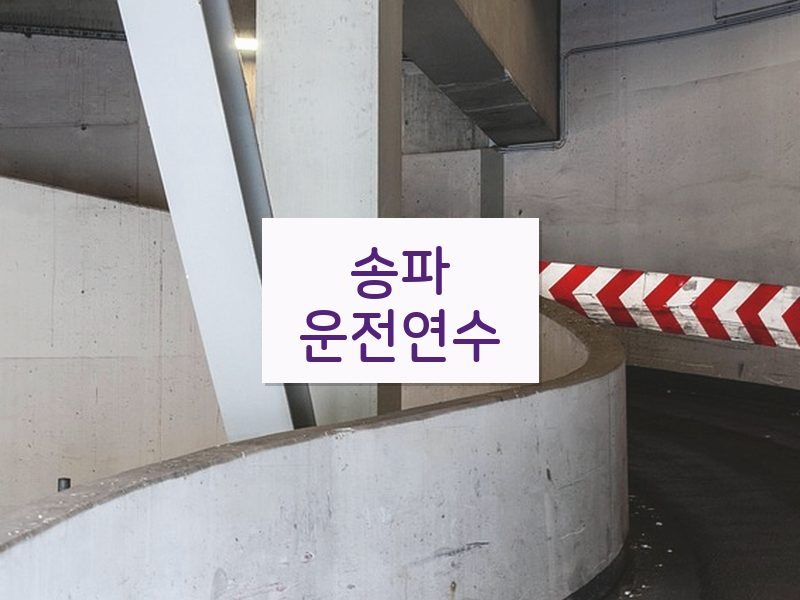 송파운전연수 후기