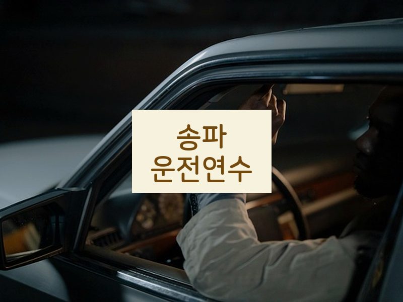 송파운전연수 후기