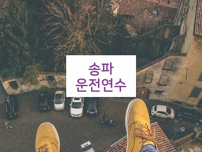 송파운전연수 후기