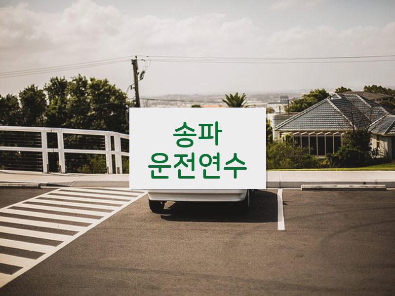 송파운전연수 후기