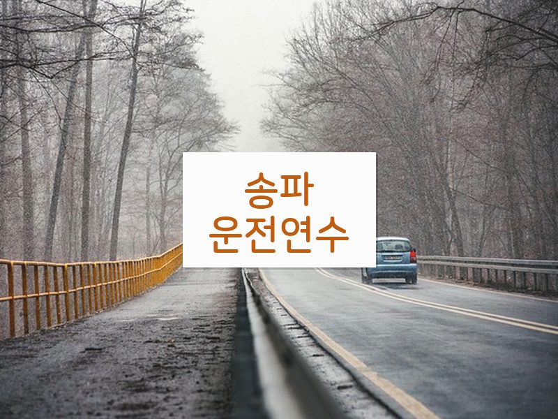 송파운전연수 후기