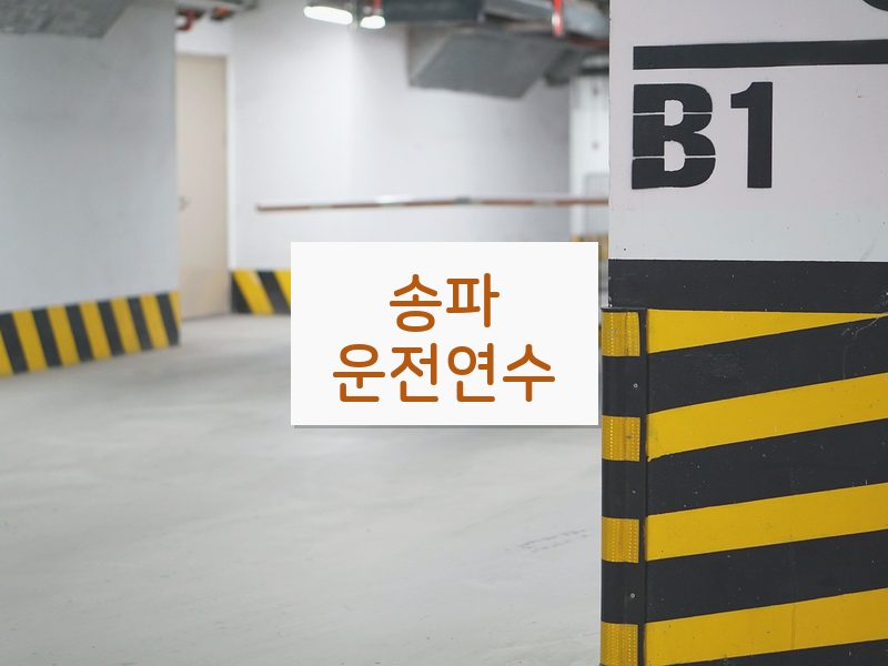 송파운전연수 후기