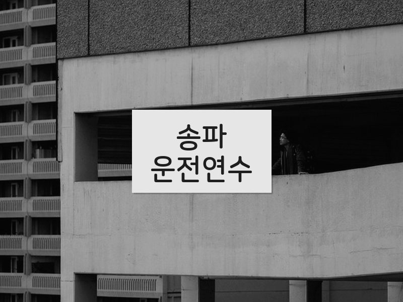 송파운전연수 후기