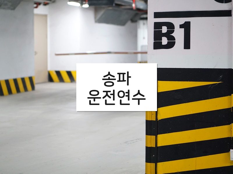 송파운전연수 후기