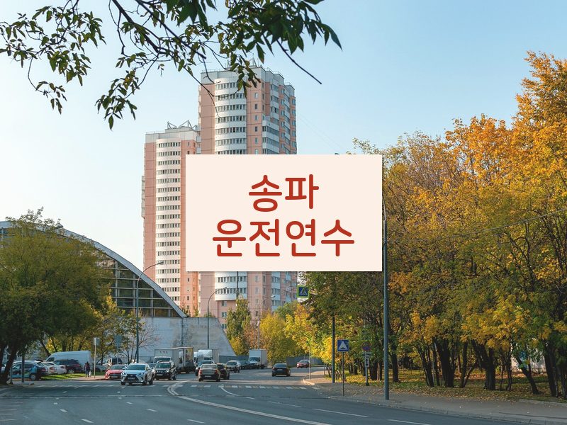 송파운전연수 후기