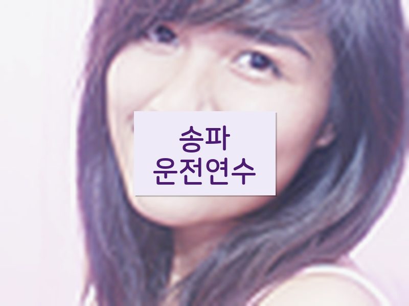송파운전연수 후기