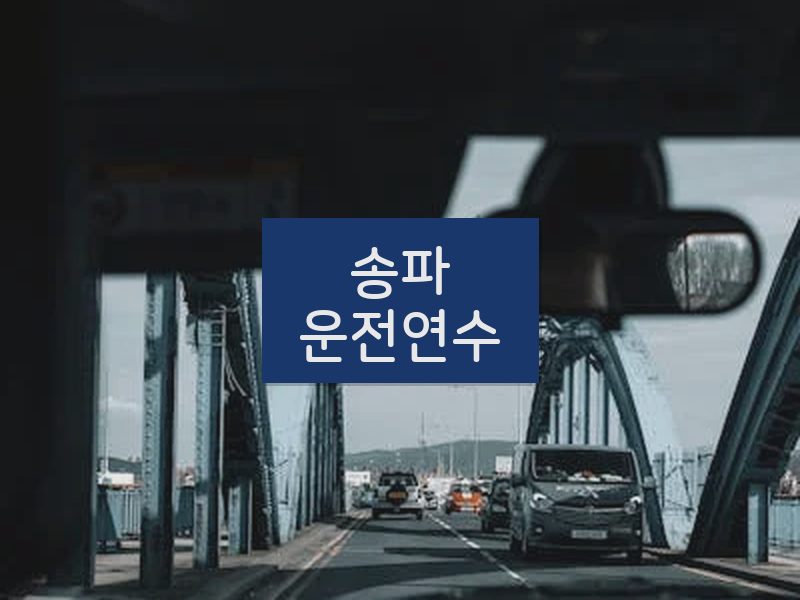 송파운전연수 후기