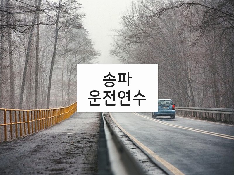 송파운전연수 후기