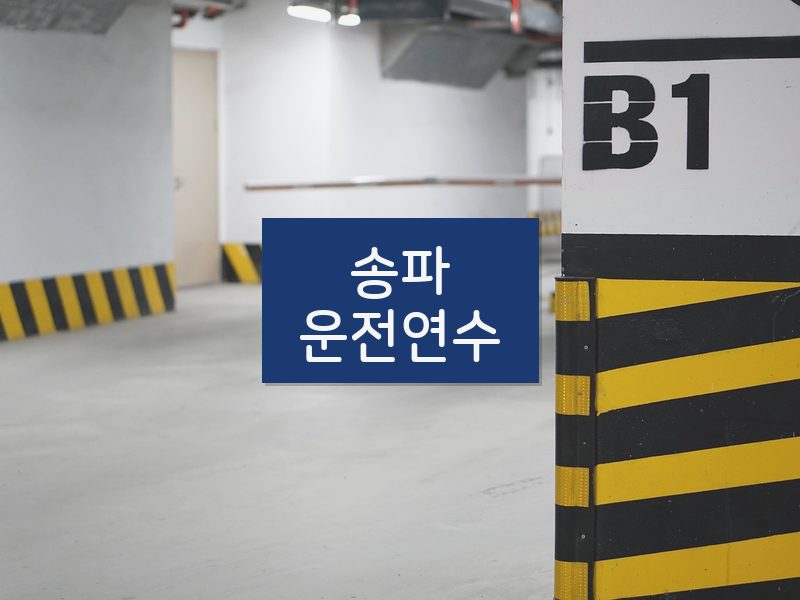 송파운전연수 후기