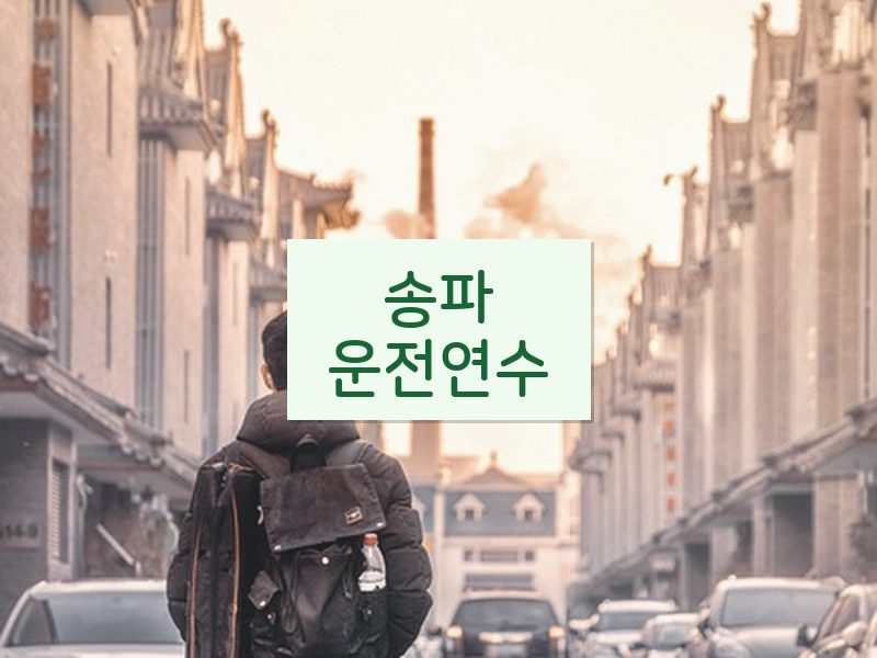 송파운전연수 후기