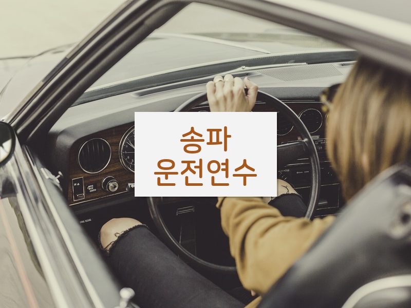 송파운전연수 후기