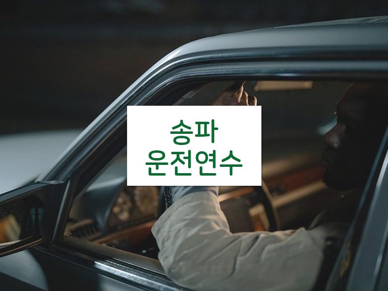 송파운전연수 후기