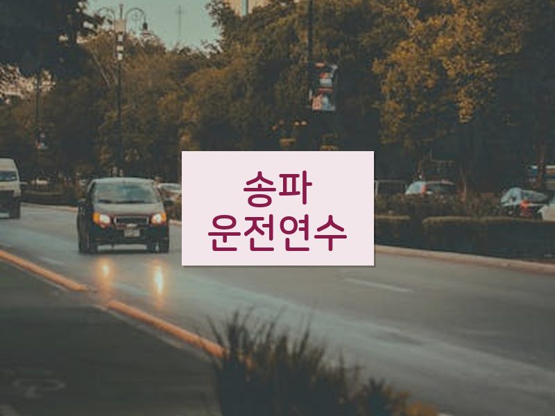 송파운전연수 후기