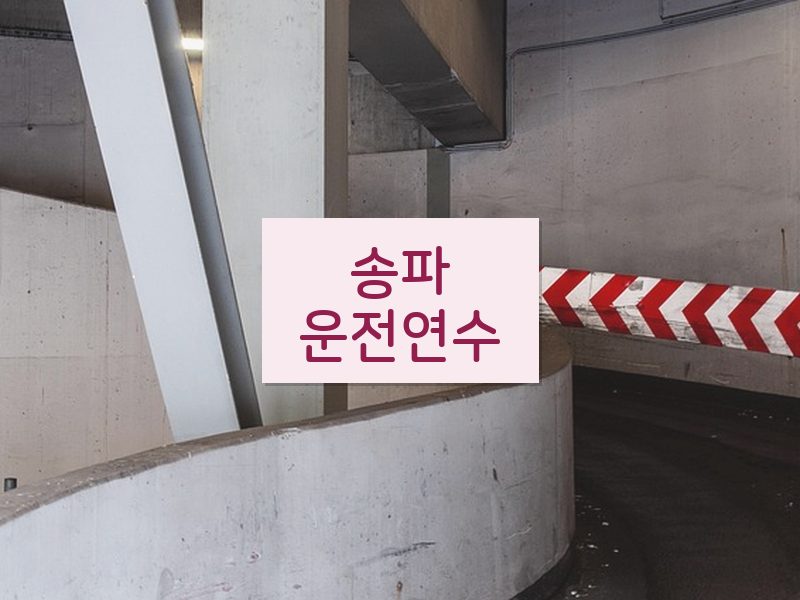 송파운전연수 후기