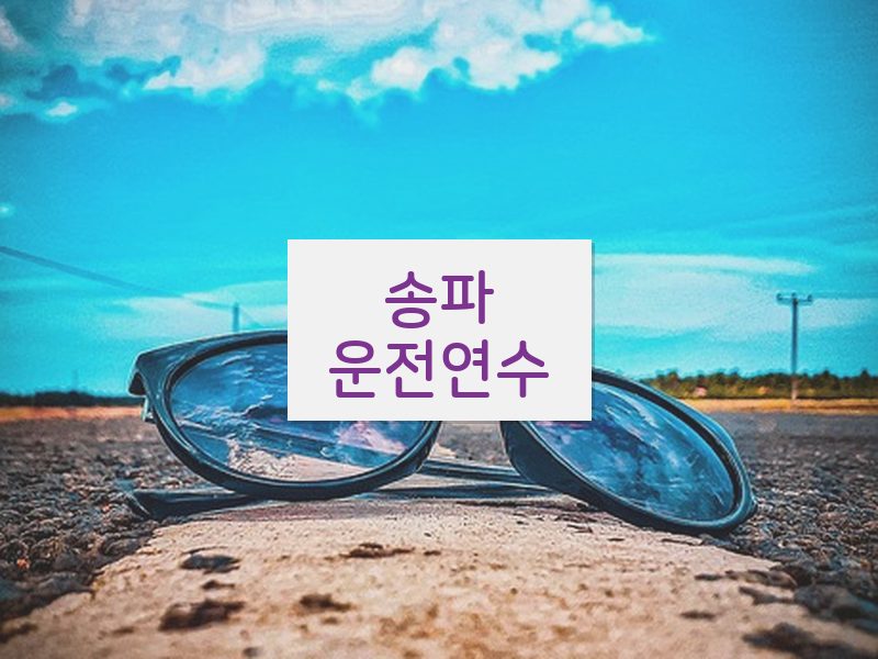 송파운전연수 후기