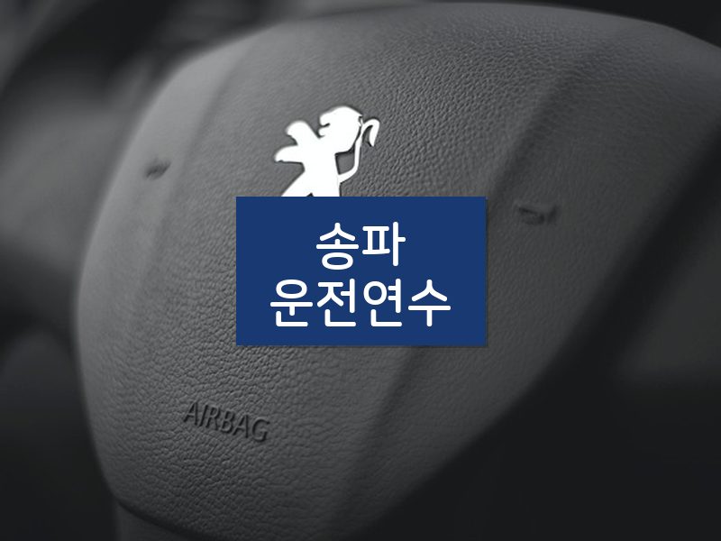 송파운전연수 후기