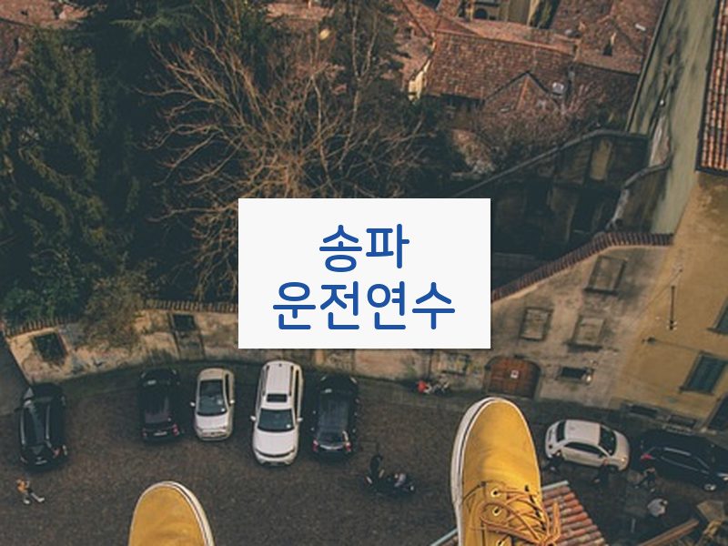 송파운전연수 후기
