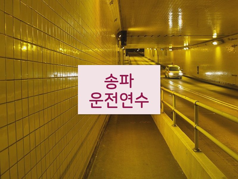 송파운전연수 후기
