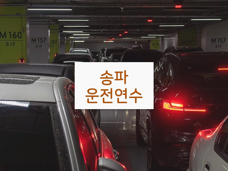 송파운전연수 후기