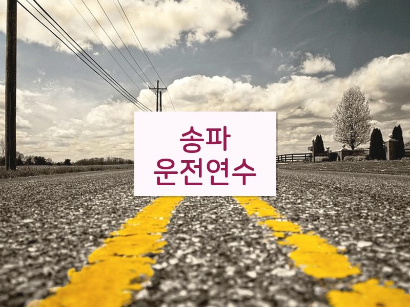 송파운전연수 후기